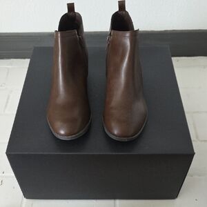 American Rag Women's Brown Leather Ankle Booties
